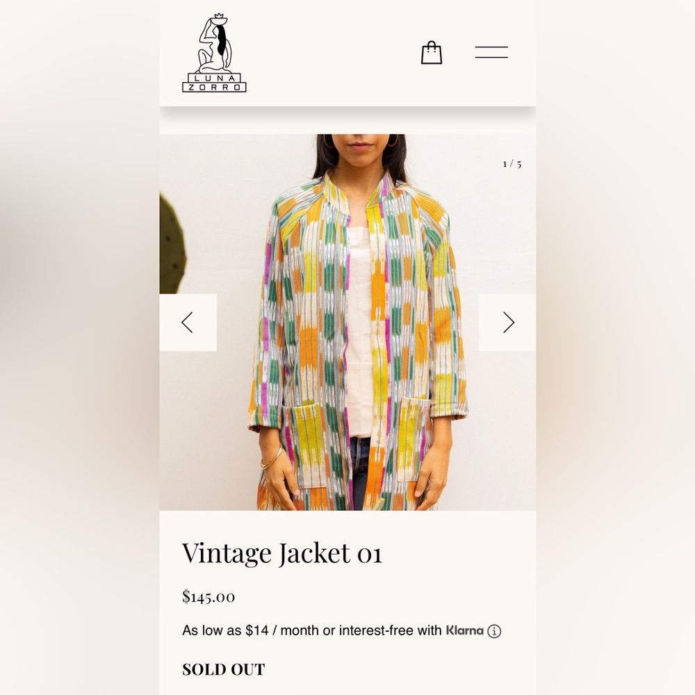 One of a kind! Colorful Handwoven Women's Jacket